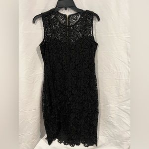 EUC Calvin Klein black lace party dress.
